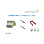 CONECTOR LEAVYSEAL 21 VIAS SELLADO MACHO NATURAL AMP