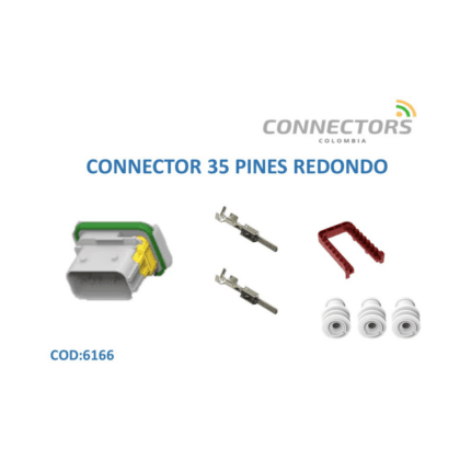 CONECTOR LEAVYSEAL 21 VIAS SELLADO MACHO NATURAL AMP