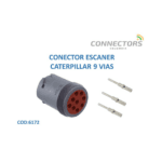 HD14-9-96P CONECTOR DEUTSCH HD 9 VIAS SELLADO MACHO GRIS