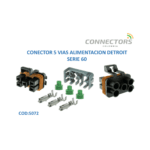 CONECTOR M.P 280 5 VIAS SELLADO HEMBRA NEGRO DELPHI