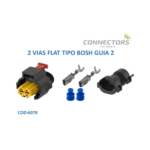 CONECTOR AMP SUPERSEAL PRO 2 VIAS SELLADO HEMBRA  AMARILLO