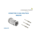Hd14-3-96P Conector Deutsch Hd 3 Vias Sellado Macho Gris
