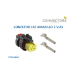 CONECTOR 2 VIAS SELLADO MACHO AMARILLO  AMP