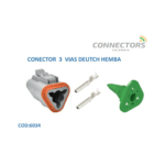 AT06-3S-SS01 - CONECTOR 3 VIAS SELLADO HEMBRA GRIS