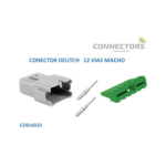 At04-12Pa Conector Deutsch 12 Vias Macho Gris Amphenol