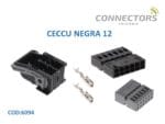 1-968317-3 Conector Mqs 12 Vias No Sellado Hembra Gris Te Connectivity
