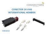 Conector J.p.t 24 Vias No Sellado Hembra Negro Te Connectivity