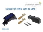 CONECTOR 80 VIAS SELLADO HEMBRA AZUL  MOLEX