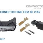 CONECTOR 80 VIAS SELLADO HEMBRA GRIS MOLEX