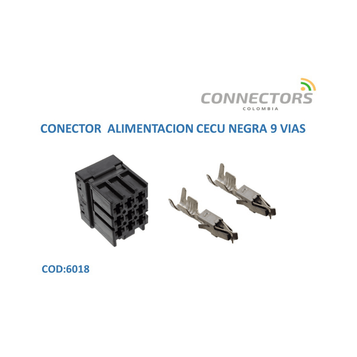 66 1-968307-2 - Conector J.p.t 9 Vias No Sellado Hembra Negro Te Connectivity
