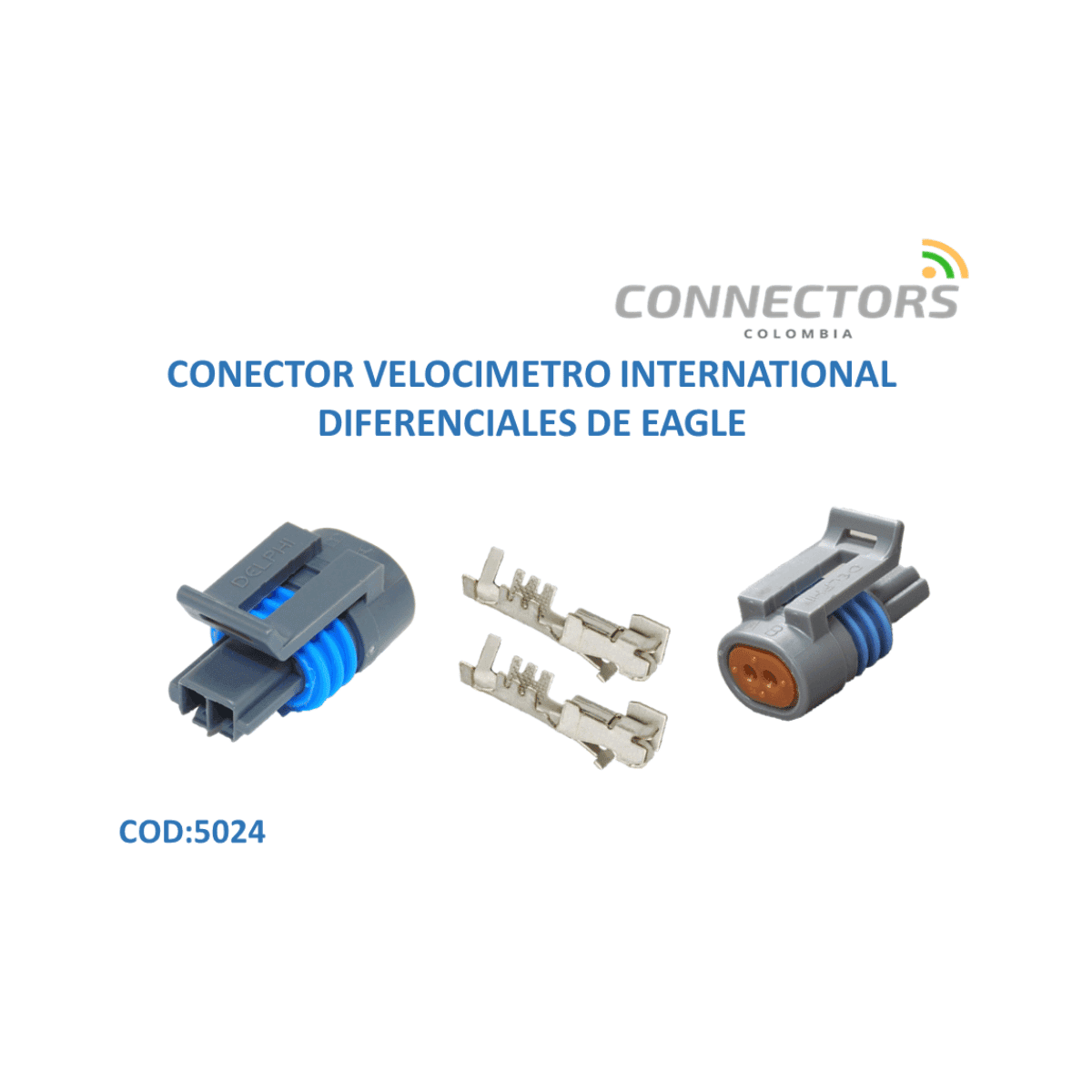 68 12162197 - Conector M.p Pull Set 2 Vias 1,6 Sellado Gris Delphi