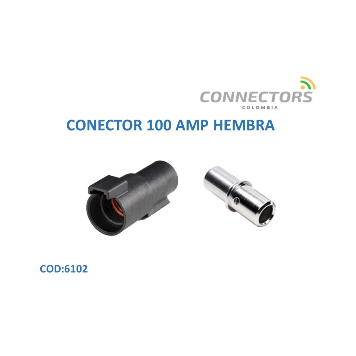 75 Athd06-1-4S Conector 1 Via Sellado Hembra Negro Amphenol