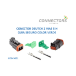 DT06-2S-E004 -  CONECTOR  TIPO  DEUTSCH 2 VIAS 1,6 SELLADO SIN GUIA