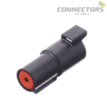 Black Sealed Male 1-Way Connector - Image 2