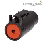 Black Sealed Female 1-Way Connector - Image 2