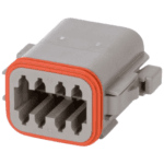 DT06-08S - CONECTOR TIPO  DEUTSCH DT 8 VIAS SELLADO HEMBRA GRIS  AMPHENOL - Imagen 2