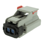CONECTOR APEX 2.8 2 VIAS SELLADO HEMBRA GRIS PARA ISC- ISB - Imagen 2