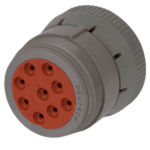 HD16-9-96S CONECTOR DEUTSCH HD 9 VIAS SELLADO HEMBRA GRIS - Imagen 3