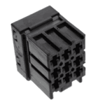 TE Connectivity JPT Black Unsealed Female 9-Way Connector - Image 2