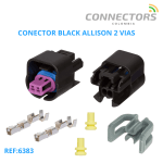 15336004 Conector Black Allison 2 Vias