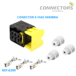 1-1418437-1  Conector 6 Vias Hembra Te